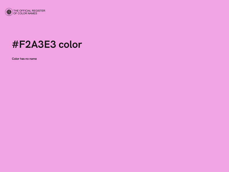 #F2A3E3 color image