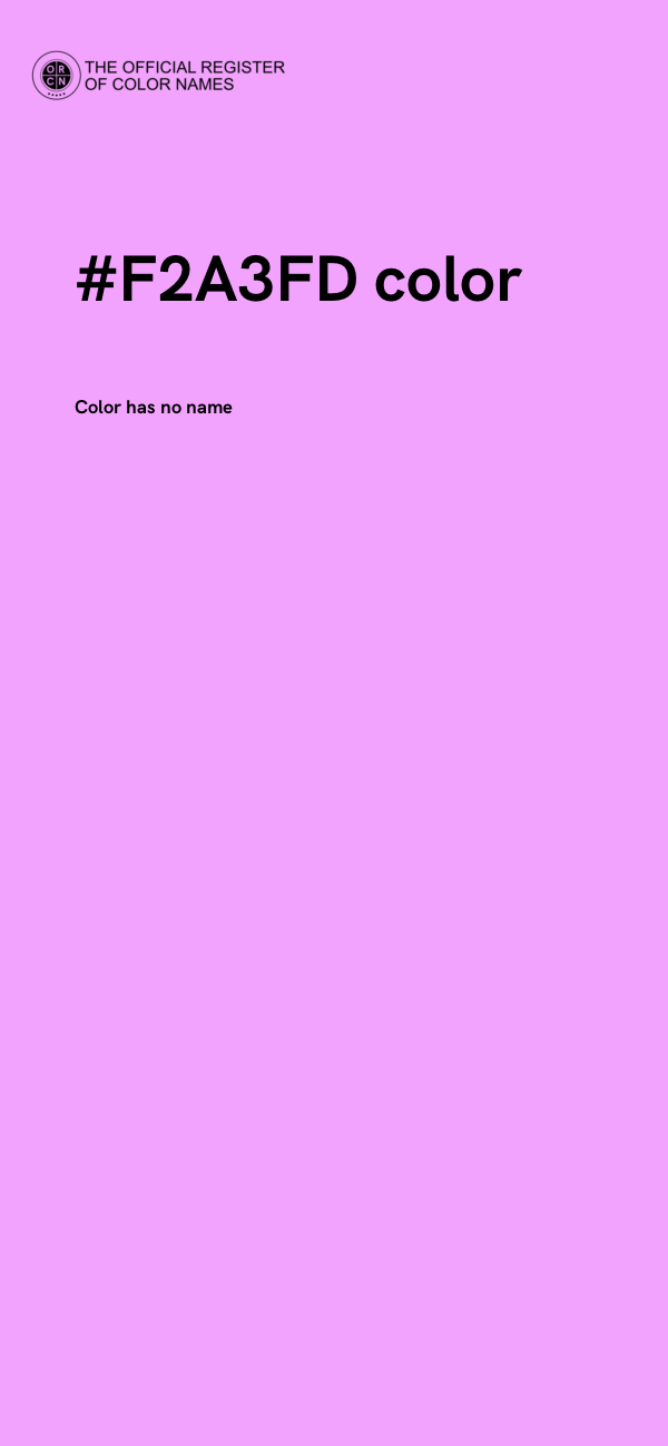 #F2A3FD color image