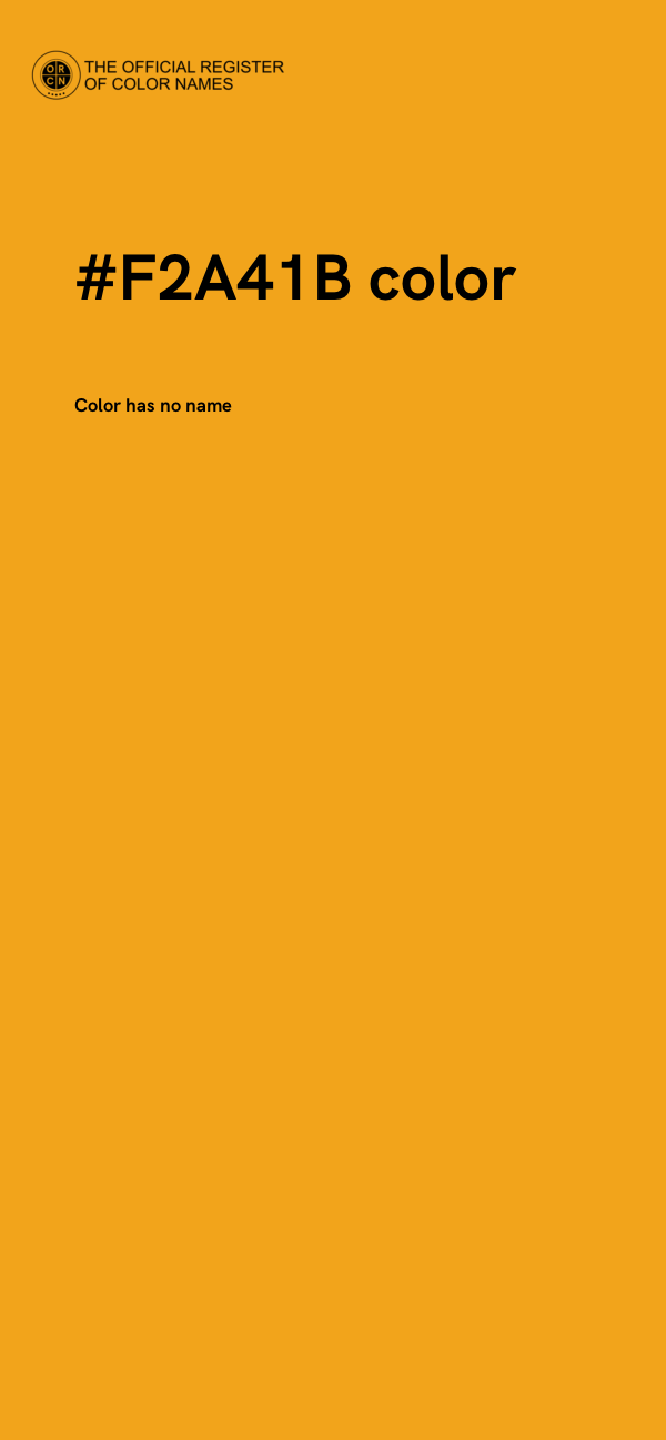#F2A41B color image