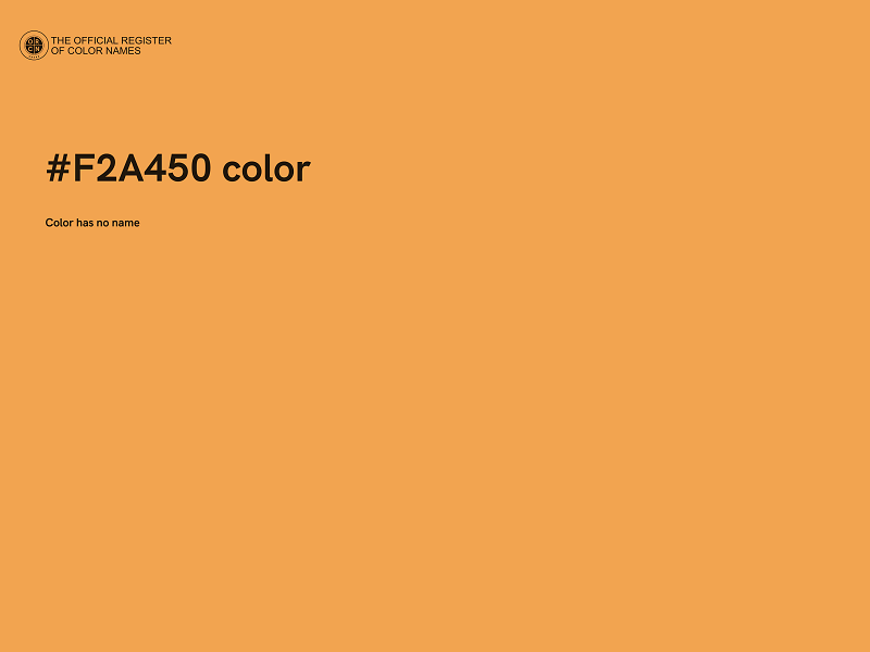 #F2A450 color image