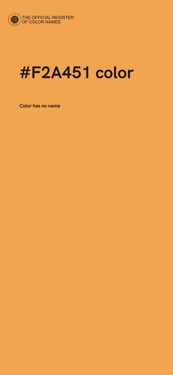 #F2A451 color image