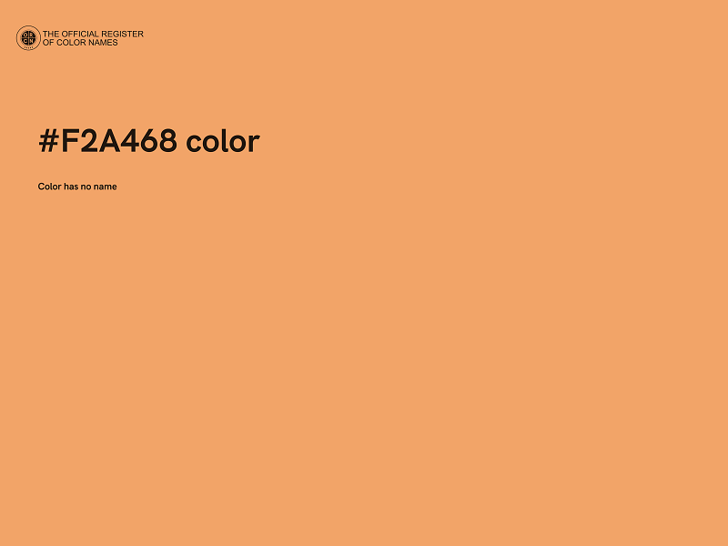 #F2A468 color image