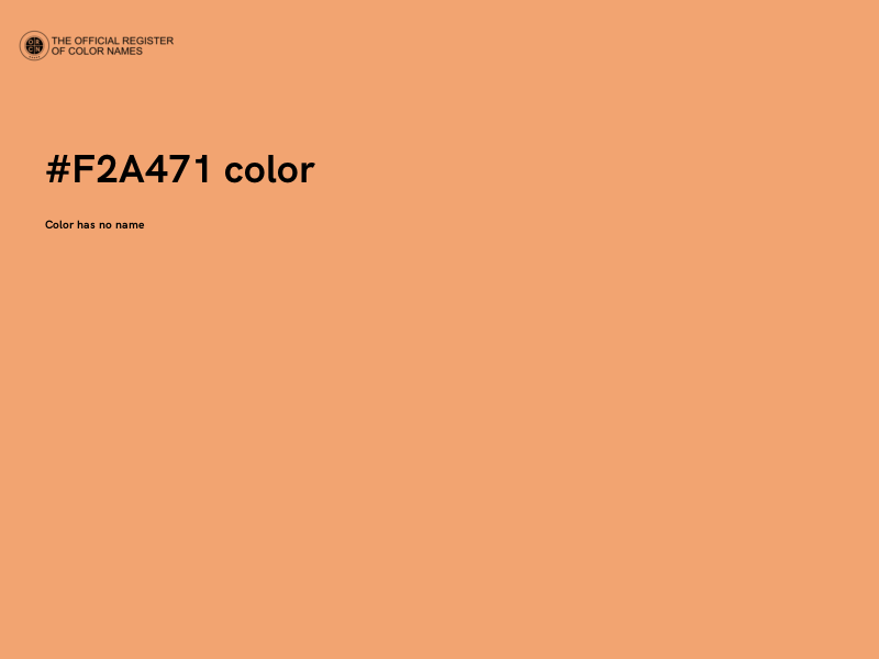 #F2A471 color image
