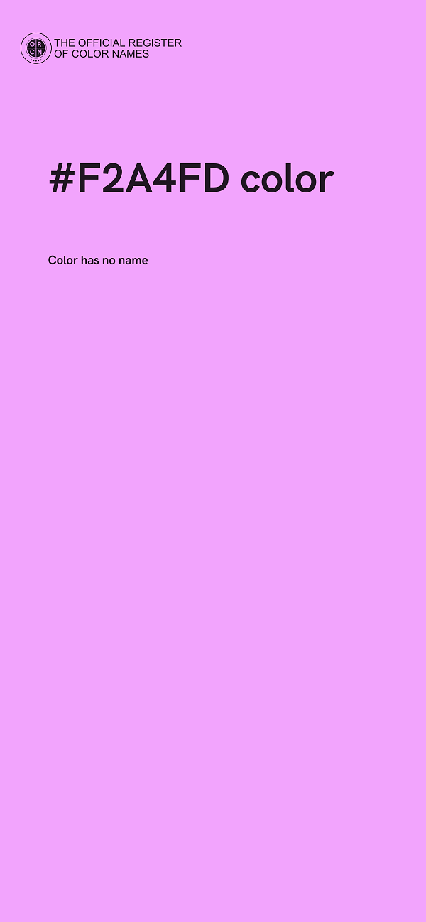 #F2A4FD color image