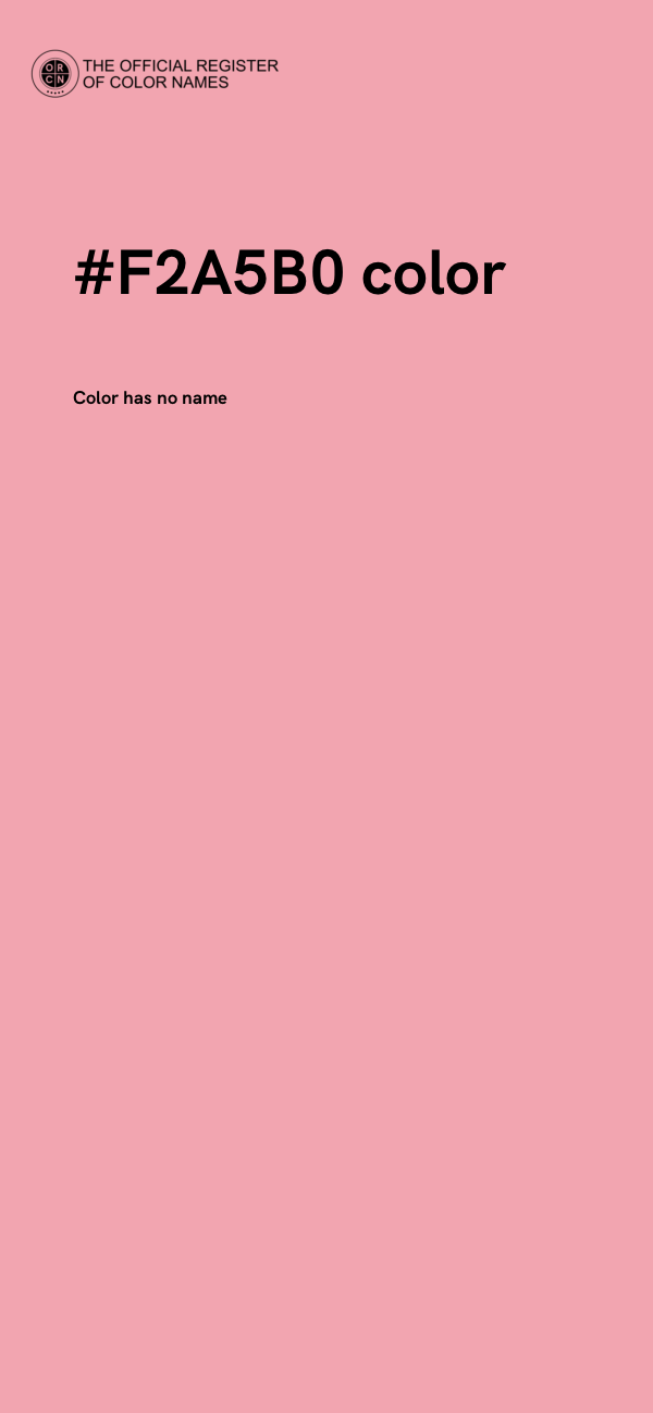 #F2A5B0 color image