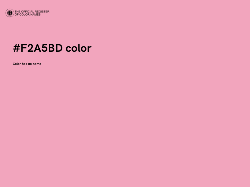 #F2A5BD color image