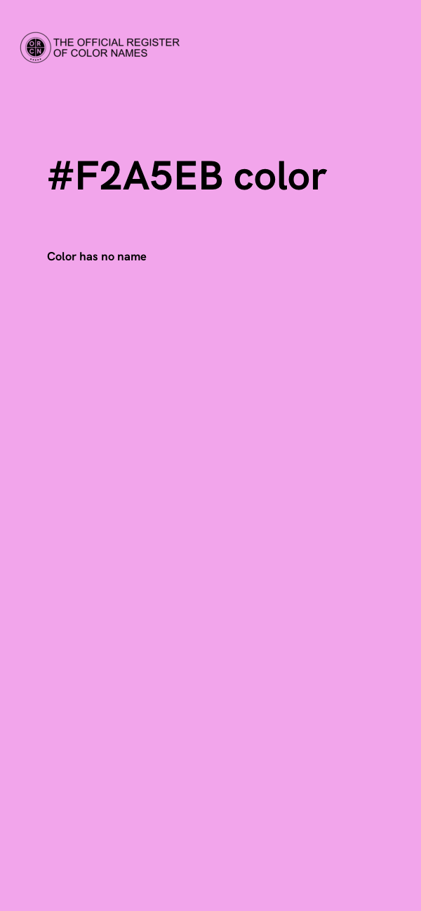 #F2A5EB color image