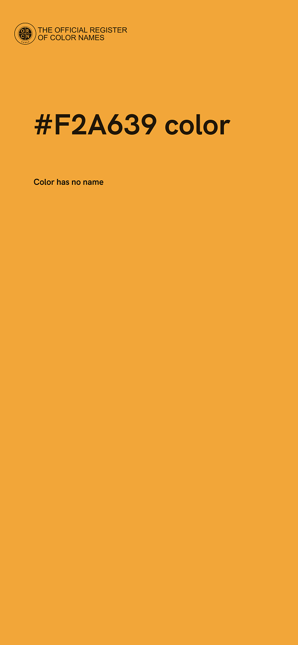 #F2A639 color image