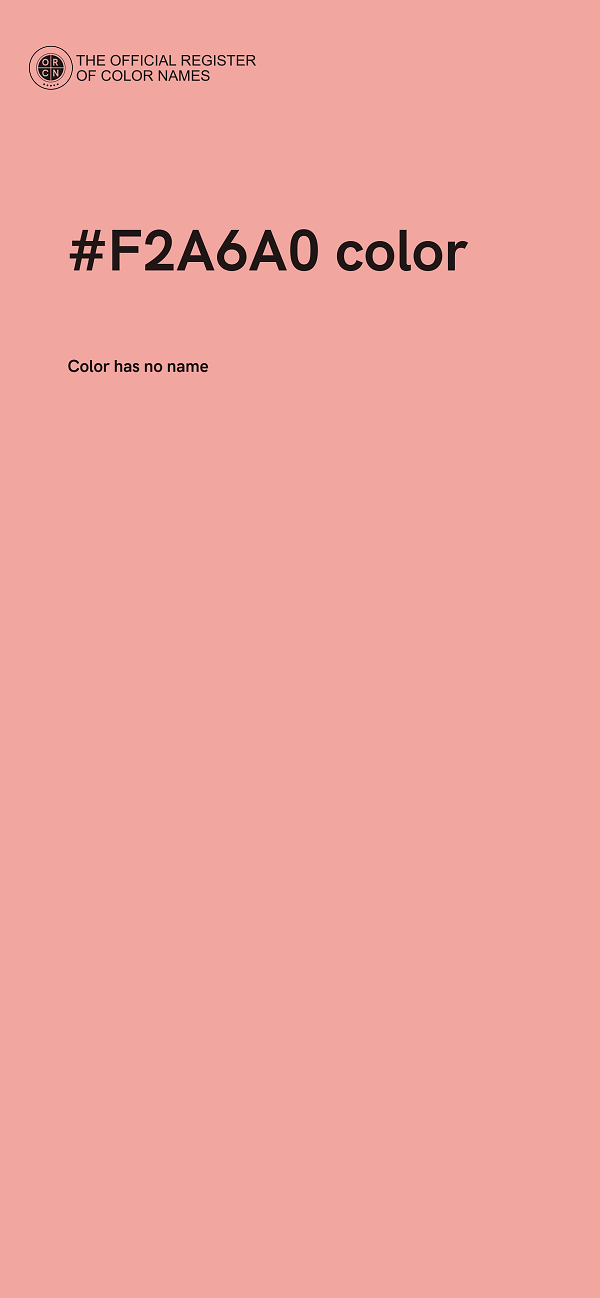 #F2A6A0 color image