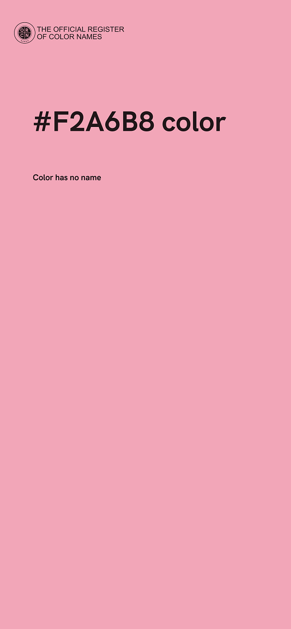 #F2A6B8 color image
