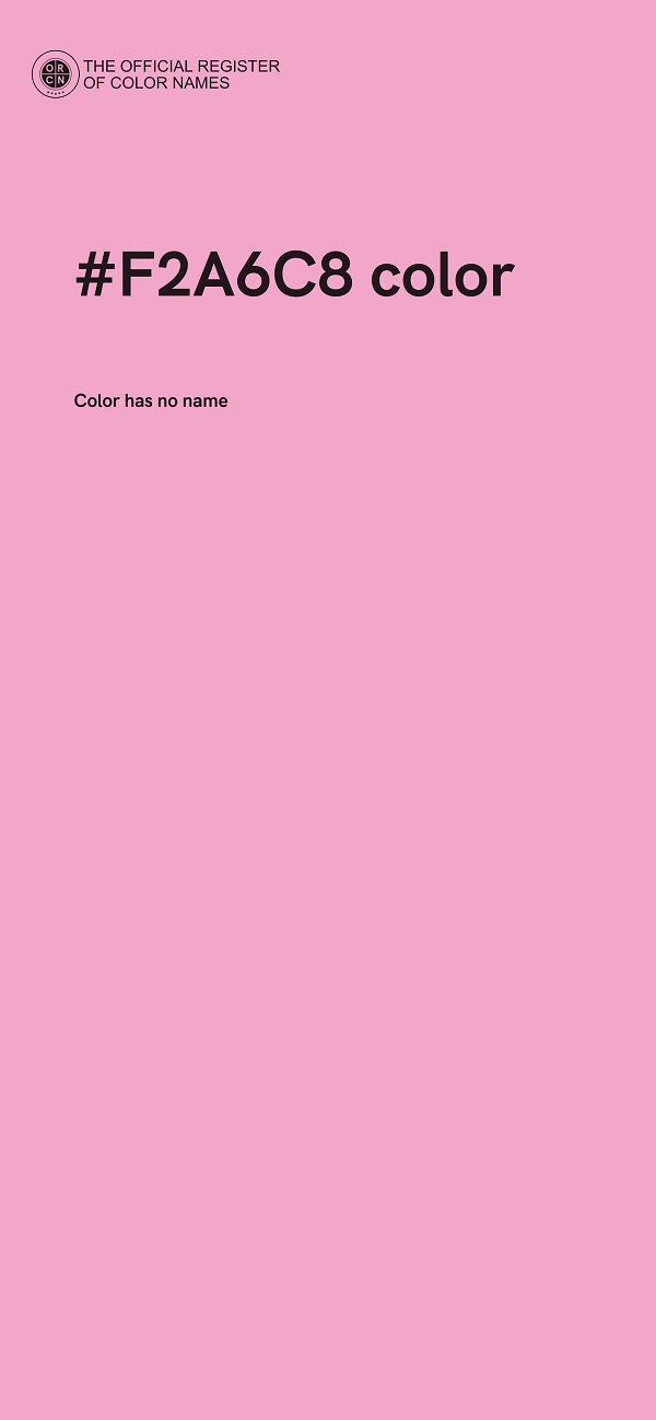 #F2A6C8 color image