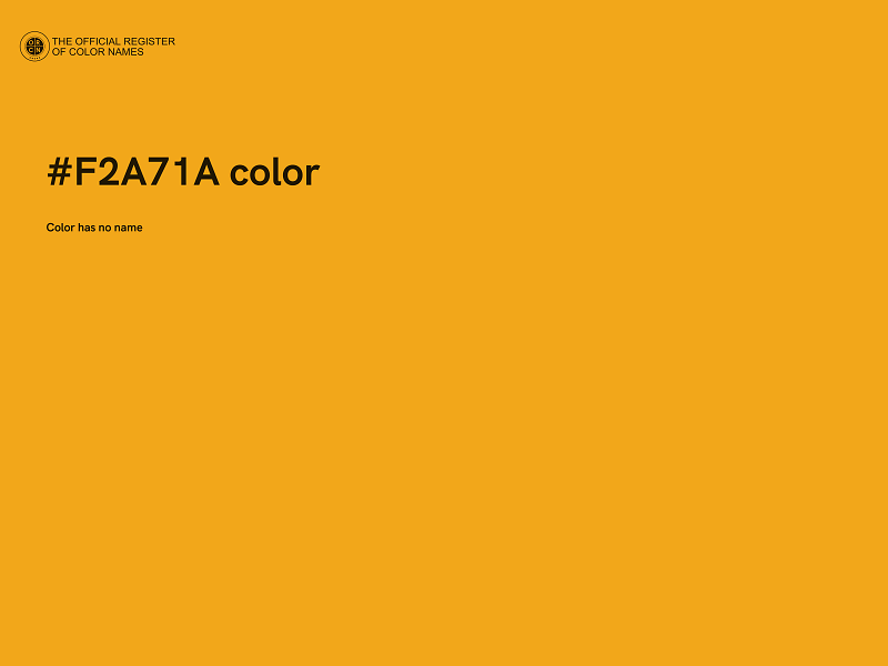 #F2A71A color image