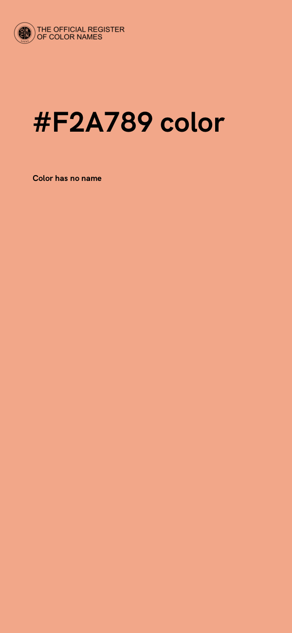 #F2A789 color image