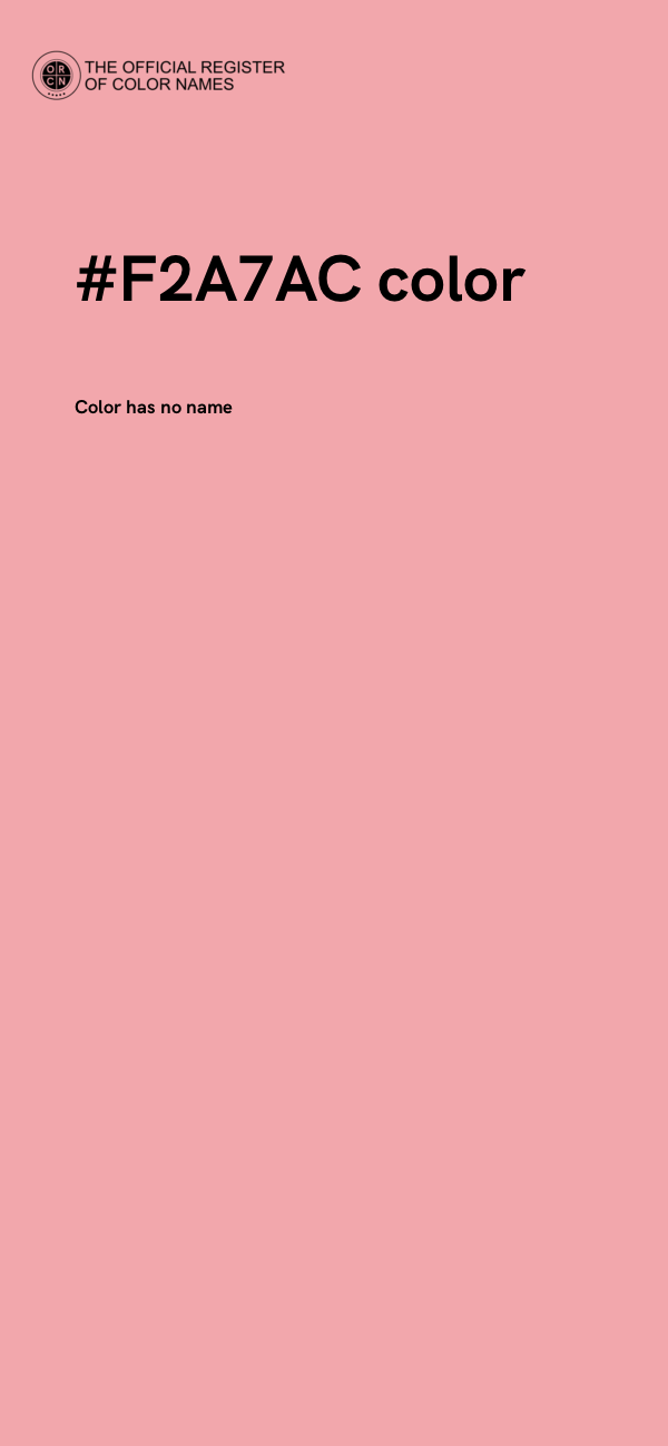 #F2A7AC color image