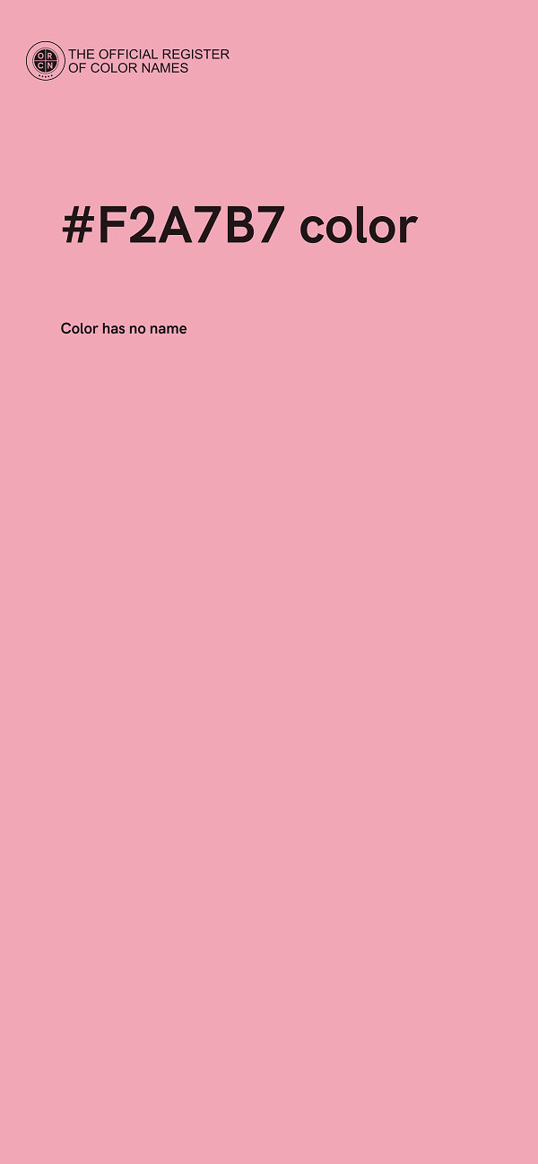 #F2A7B7 color image