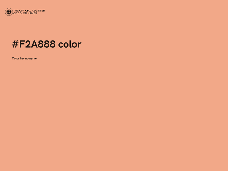 #F2A888 color image