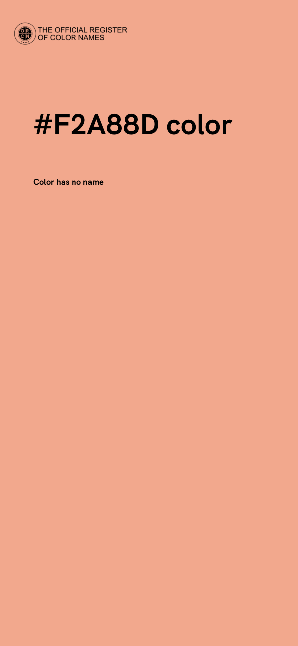 #F2A88D color image