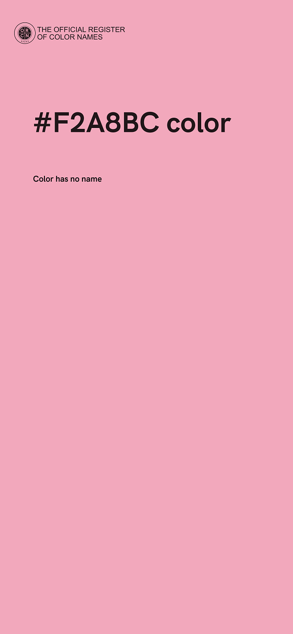 #F2A8BC color image