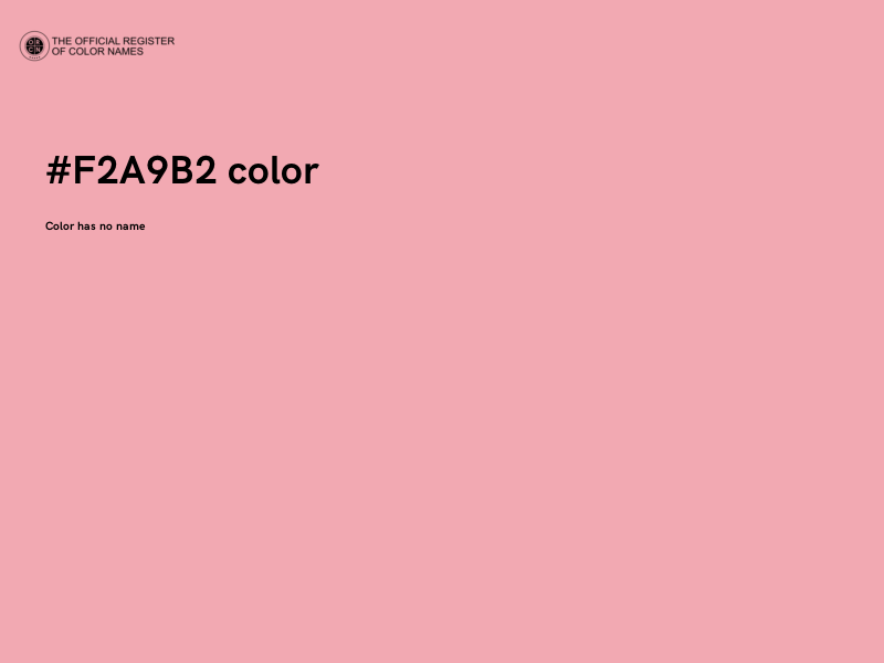 #F2A9B2 color image