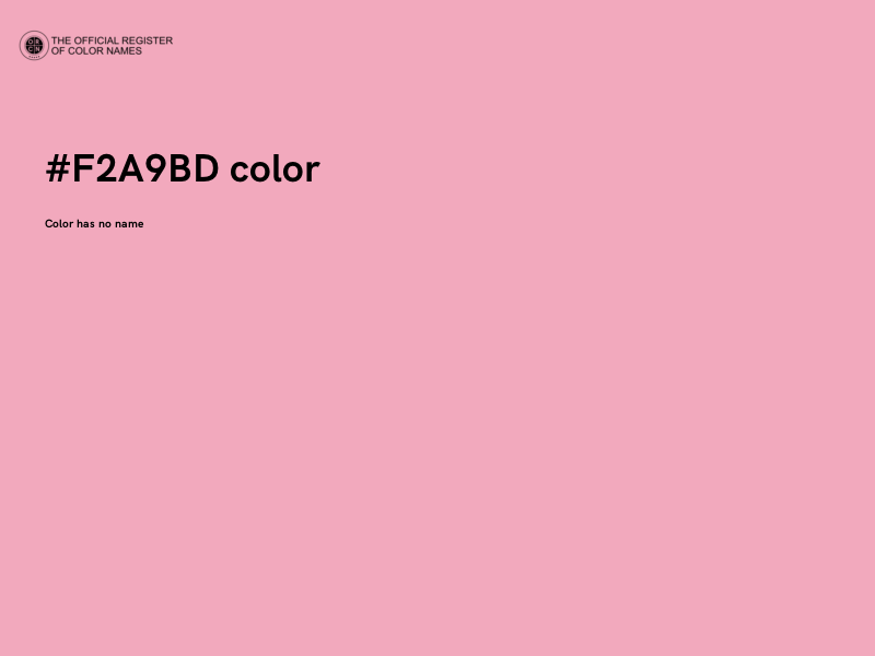 #F2A9BD color image