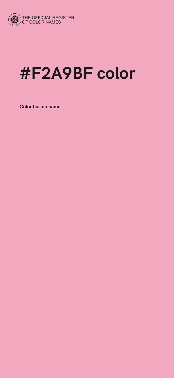 #F2A9BF color image