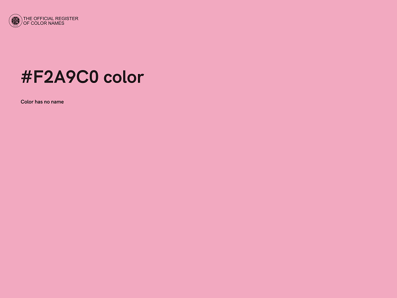 #F2A9C0 color image