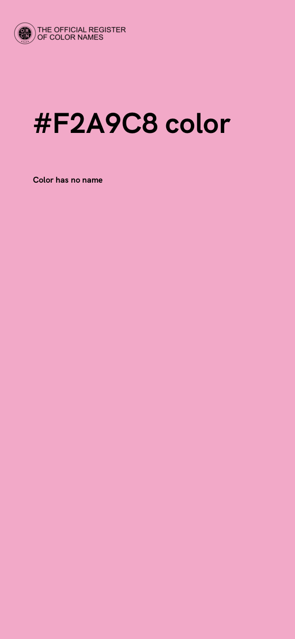 #F2A9C8 color image
