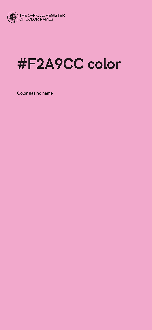 #F2A9CC color image