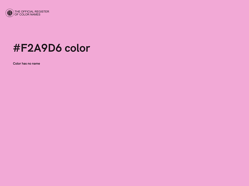 #F2A9D6 color image