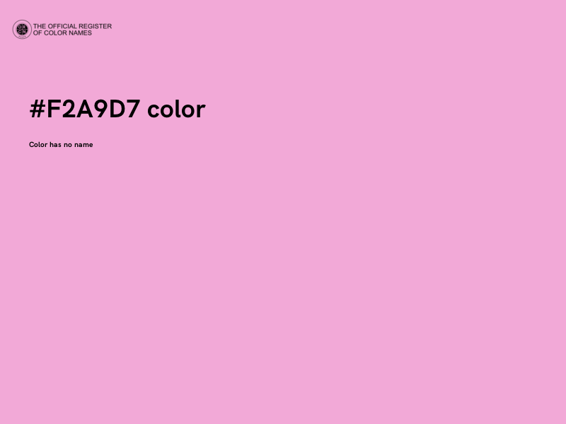 #F2A9D7 color image
