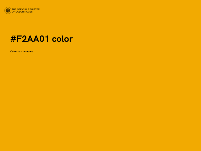 #F2AA01 color image