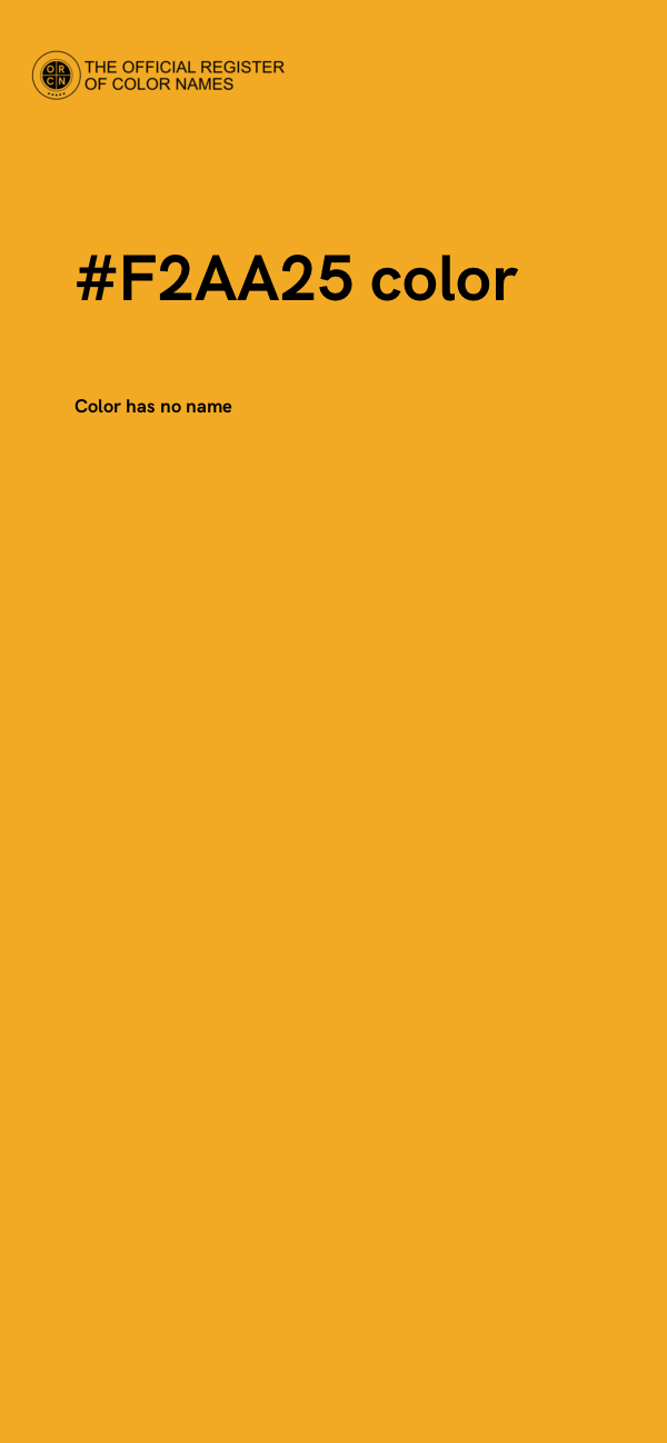 #F2AA25 color image