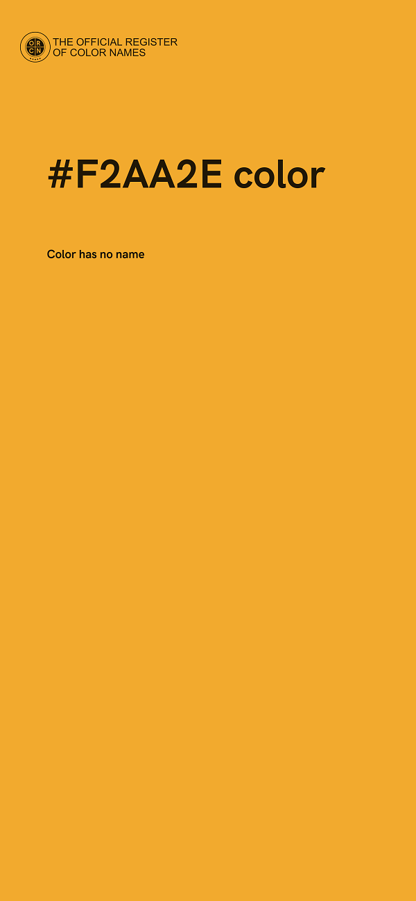 #F2AA2E color image