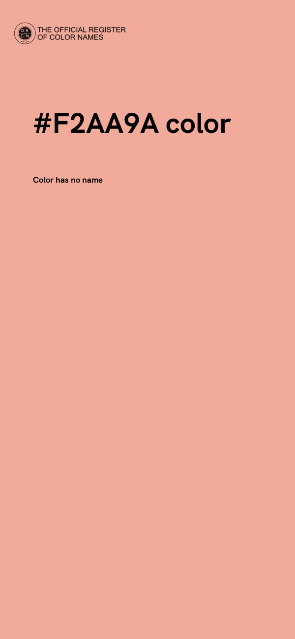 #F2AA9A color image