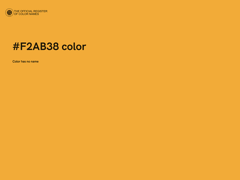 #F2AB38 color image