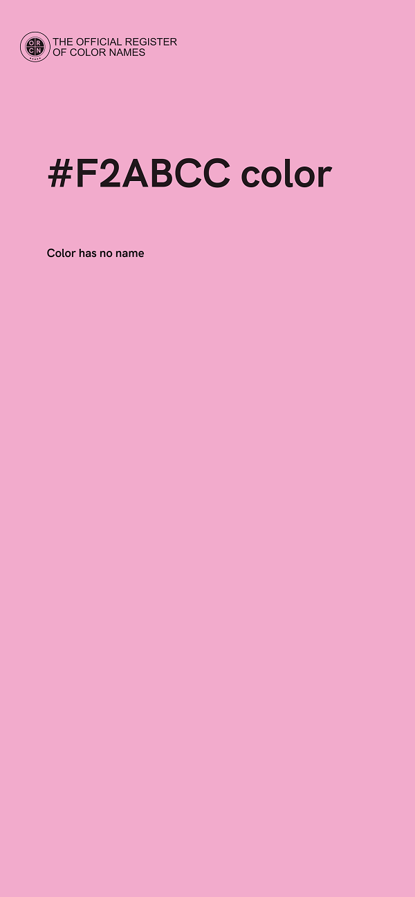 #F2ABCC color image