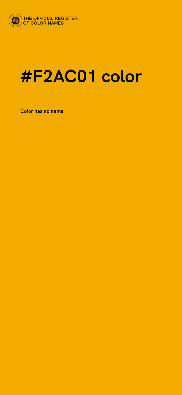 #F2AC01 color image