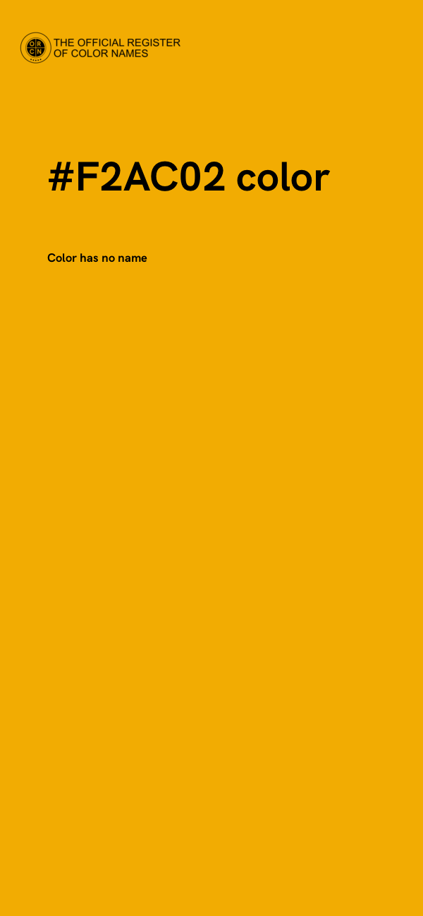 #F2AC02 color image
