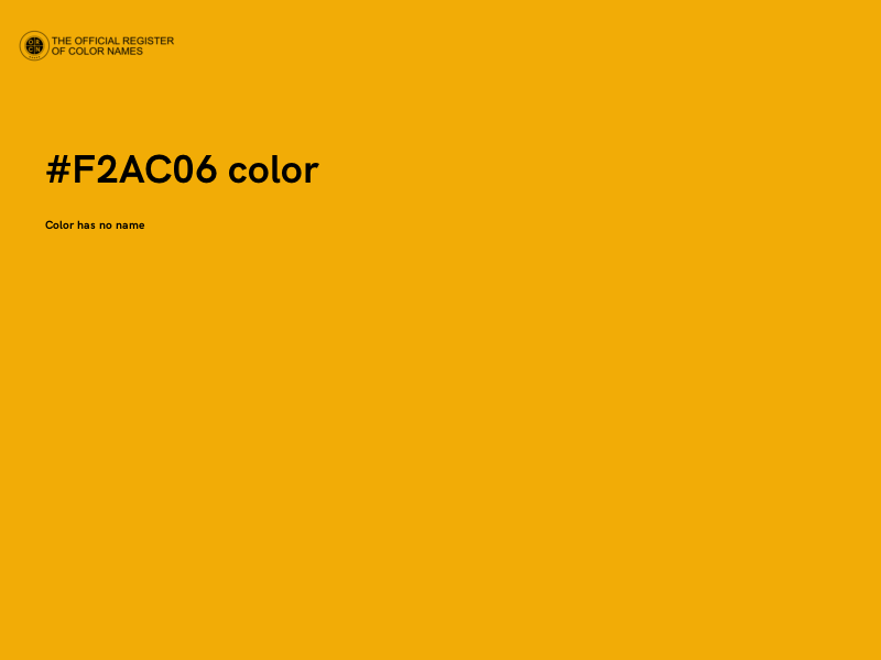 #F2AC06 color image
