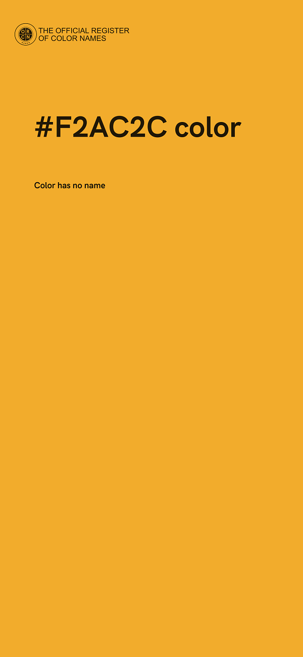 #F2AC2C color image
