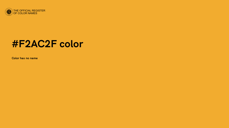 #F2AC2F color image