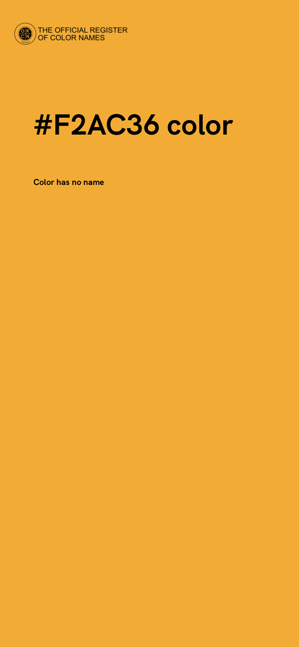 #F2AC36 color image