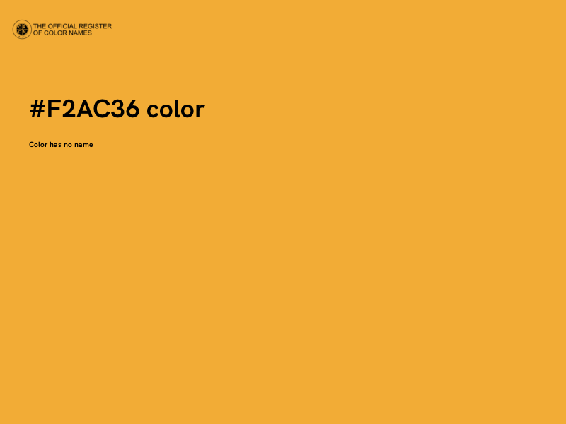 #F2AC36 color image