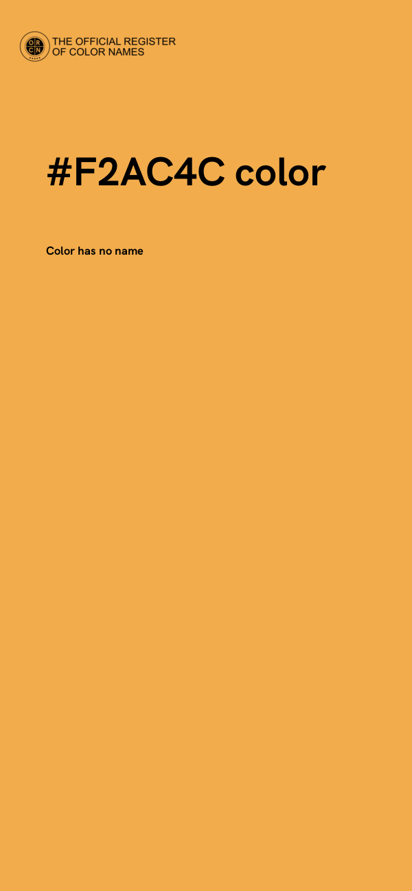 #F2AC4C color image