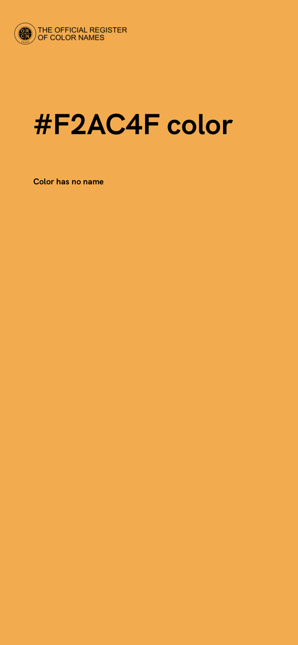 #F2AC4F color image