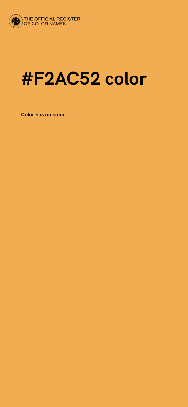 #F2AC52 color image