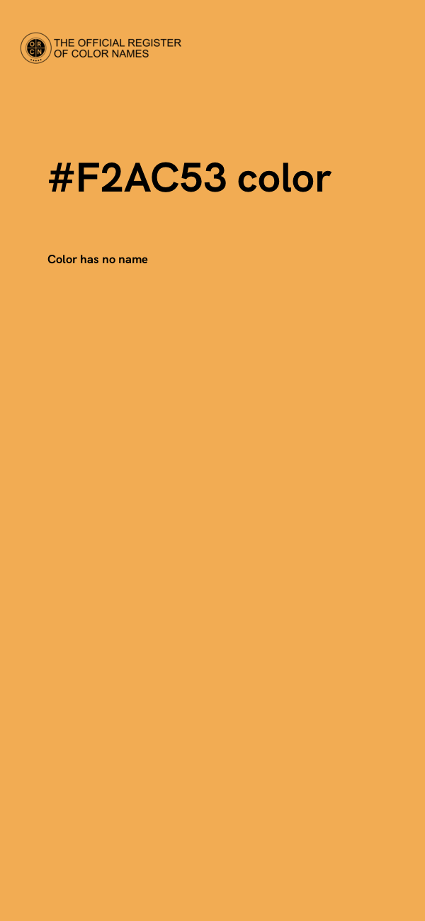 #F2AC53 color image