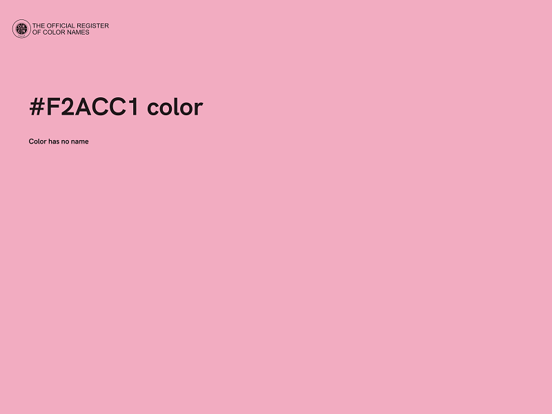 #F2ACC1 color image