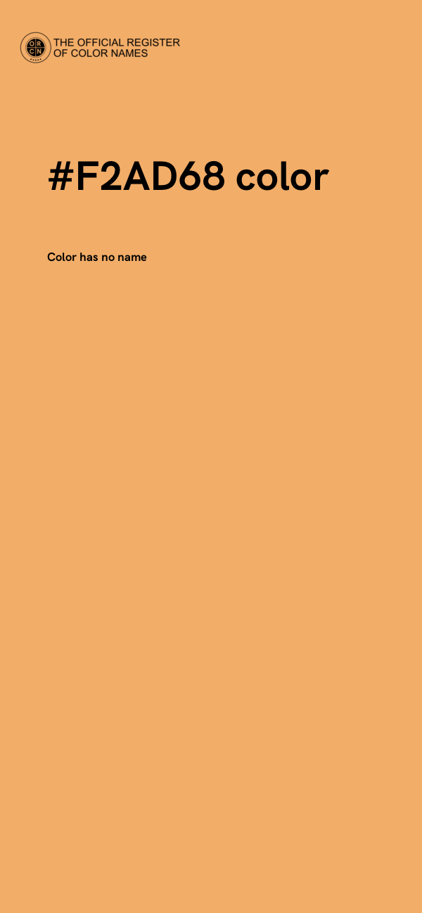 #F2AD68 color image