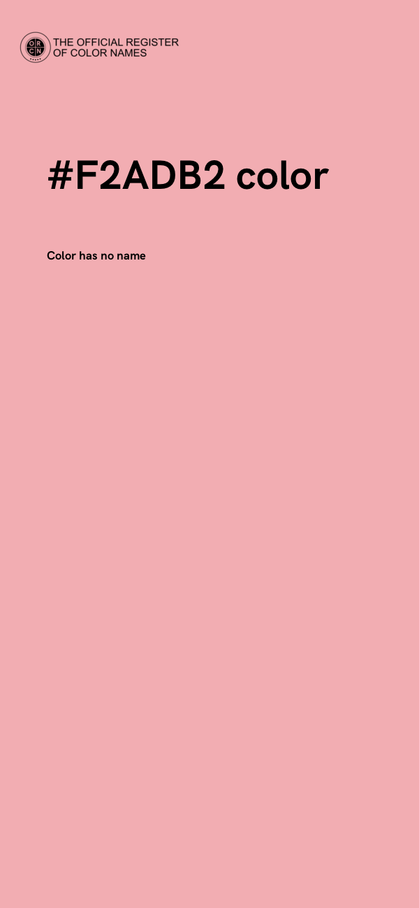 #F2ADB2 color image
